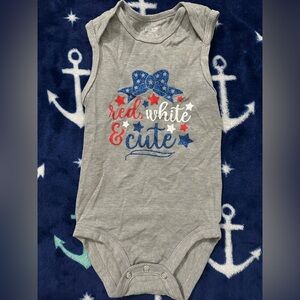 Red white and cute onesie
